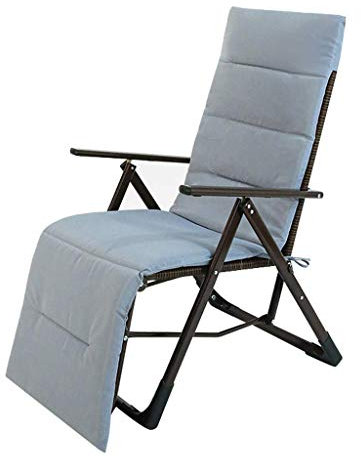 Balkon-Büro-Entspannungsstuhl Rattan-Liege-Terrassenstuhl | Zero Gravity Locking Recliner Chair Wohnzimmer Garten Rasen | Outdoor-Liegestuhl Oversize Folding