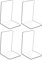Hiziwimi Transparente Acryl-Buchst¨¹tzen mit rutschfesten Aufklebern, Buchst¨¹tzen f¨¹r Schlafzimmer, Bibliothek, B¨¹ro, Schule und Schreibtisch-Organizer, Dekoration, Geschenk