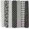 Baumwollstoff Stoffpakete,7 Stück 50 x 50cm Stoffe zum Nähen Patchwork DIY Stoffpaket DIY Baumwolltuch Meterware Stoffe Stoffreste Stoffpaket für Kleidung,Bettwäsche,Vorhänge,Tischdecken - Schwarz