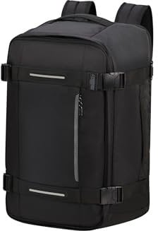 American Tourister Urban Track - Reise-Rucksack, 55 cm, 44 L, Schwarz (Asphalt Black)