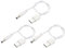 QUARKZMAN Cable de Alimentación USB a DC 0.3 m Cable USB a DC 5.5mm x 2.1mm 5V Blanco para Mini Ventilador Cámara Teléfono Móvil Tableta Dispositivos 3 Unidades
