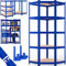 Monzana® Eckregal Lagerregal 180x70x40cm 875 kg 5 MDF-Platten Regal Schwerlastregal Kellerregal Steckregal Werkstattregal Blau