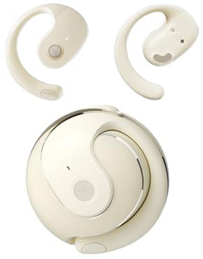 Open Ear Earbuds Outer Ear Headphones Wireless Ear Hanging Bluetooth Headset Hook Over Ear Running Gym Cycling Air Bone Conduction Bluetooth Headphones Sports Gaming Kids Earphones for iPhone Android
