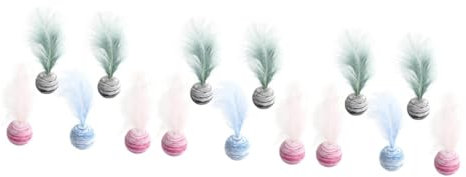 YARNOW 15pcs Cat Toys Interactive Supplies for Kittens Fun Plaything for Biting and Chewing Random Color for Indoor Play