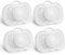Herobility Gentle Pacifiers – Protective case – BPA-free – Large air vents – 6 – 24 months – 4-pack – Glow