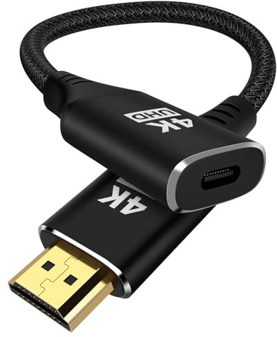 KOMGILK 4K USB C to HDMI Cable, USB C Female to HDMI Male