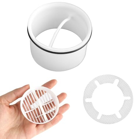 Haarsieb + Tauchrohr für Dusche Ablaufgarnitur Set, Haarfänger Dusche, Ersatz Tauchrohr Haarfänger Dusche, für Dusche Ablaufgarnitur Set, 6960, 6963, 6961, 6962, Haarfilter Duschablauf
