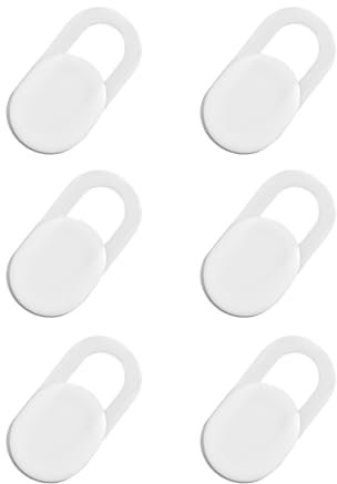 6 Stück Webcam Abdeckung, Weiß Laptop Kamera Abdeckung, Kamera Abdeckung Handy, Kamera Abdeckung Laptop, Webcam Cover, Universal Webcam Schiebe Abdeckung für Lhre Privatsphäre