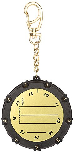 Haosie Compteur de Score de Golf, Compteur 18 Trous, Compteur de Point de Golf, avec Porte-Clés, Accessoires de Golf