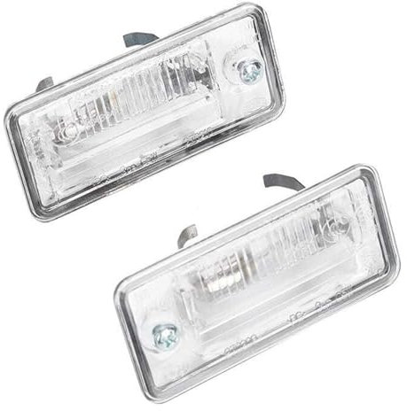 Pair of License Plate Light 8E0807430A 8E0807430B, Car License Plate Lamp Light Fit for Audi A3 A4 A5 A6 C6 A8 D3 Q7 RS4