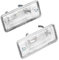 Pair of License Plate Light 8E0807430A 8E0807430B, Car License Plate Lamp Light Fit for Audi A3 A4 A5 A6 C6 A8 D3 Q7 RS4