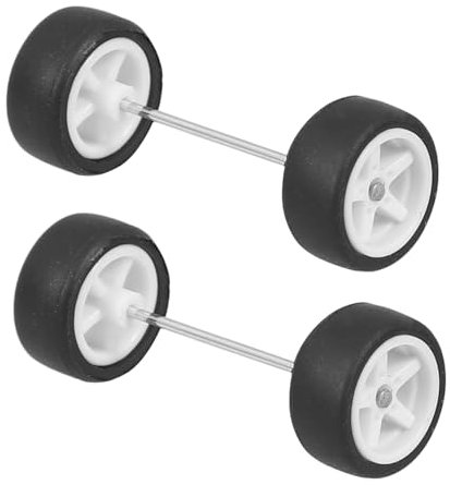 Abaodam Rc Autoreifen 1:64 Gummiräder Spielzeugauto Ersatzräder Weiß Für Rc Modelle Und Fahrzeugspielzeug