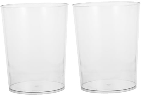 HEALSOPTHY 2 Stück Transparente Abfalleimer aus Pet, 12l, Deckellos | Große Öffnung, Waschbar und Wiederverwendbar, für Arbeitszimmer und Wohnraum, Moderner Stil
