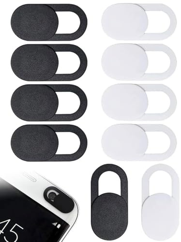 HUVZOR 10 Stück Webcam Abdeckung, Slider Kamera Cover, Ultra Dünne Web Kamera Abdeckung Handy, Schutz Ihrer Privatsphäre, für Computer Laptop, MacBook Pro, Smartphone, PC, iPad Air, Handyzubehör
