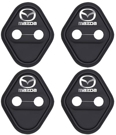 WAPEXI 4PCS Silicone Car Door Latch Covers for Mazda CX-30 2019-2023, Foldable Door Lock Protector, Silent Shock Absorption for Noise Reduction Protection
