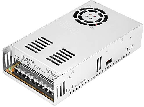 ERYUE Fuente de Alimentación de CA Industrial, Potencia Conmutación Eficiente 36V 350W 10A para Monitoreo Seguridad, Sistemas Control PLC