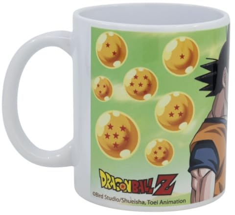 PICOBOX, Dragon Ball Mug, Gift for Dragonball Fans, Decorative Ceramic Mug with Box for Home & Office, Capacity of 325 Ml, 9,5 x 11,3 x 8 Cm, Microwave Safe