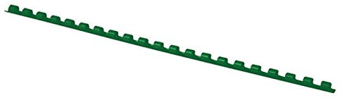 OFFICE PRODUCTS Plastikbinderücken 100 Stück DIN A4 6mm (25 Seiten) Binderücken Bindungskämme Plastikbindung | Kunststoff | Farbe: Grün
