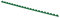 OFFICE PRODUCTS Plastikbinderücken 100 Stück DIN A4 6mm (25 Seiten) Binderücken Bindungskämme Plastikbindung | Kunststoff | Farbe: Grün