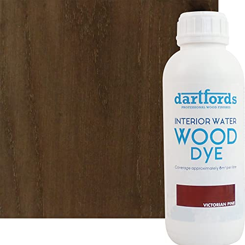 Tinte para madera a base de agua de pino victoriano, botella de 1 litro