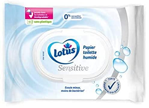 Lotus Papier toilette humide Pure - Le paquet de 42