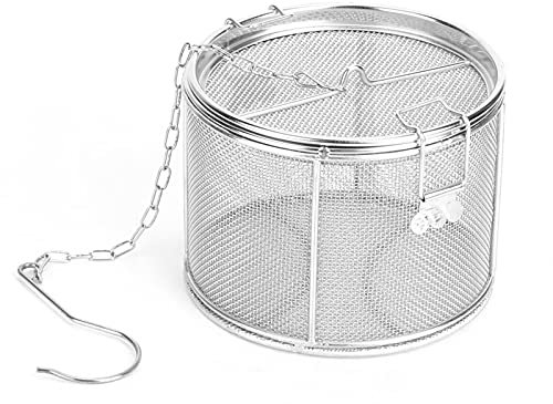 Stainless Steel Tea Ball Strainer Soup Seasonings Spice Separated Basket Filter(14 * 10)