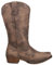 ROPER Riley Scroll Embroidery Snip Toe Cowboy Boots, Stivali Western Donna, Marrone, 41 EU