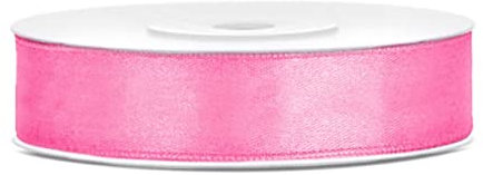 Libetui 25 Meter Satinband Pink breite 12mm Schleifenband pinkes Dekoband Rosa Geschenkband Deko Band Hochzeit Geschenkverpackung