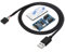 CERRXIAN Motherboard USB 2.0 A auf 9-poligen Header, 1 auf 2 Verlängerungs-Hub-Splitter-Adapter, 9-poliger Stecker-Adapter, Port-Multiplikator