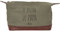 Le Fabuleux Shaman 41-2X-004 Trousse de Toilette Le Bazar de Papa Coton et PVC Fermeture Zip et Boutons Pressions H16 x 13 x 25 cm, Kaki, Marron