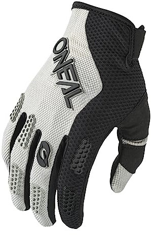 O'NEAL | Fahrrad- & Motocross-Handschuhe | MX MTB FR Downhill | Passform, Luftdurchlässiges Material | Element Glove RACEWEAR V.24 | Erwachsene | Schwarz Grau | Größe S