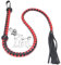 LaSaMee Long Fouet De Cheval Noir Et Rouge, Accessoire De Fouet pour Jeu De Rôle-H