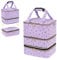 Große Nagellack-Organizer-Tasche für 84 Flaschen (15 ml) und Nagellampe, Nagellack-Tragetasche, Nagelset, Aufbewahrung, große Reise-Nagelbedarf, Schultertasche für Maniküre-Werkzeuge (Lila)