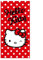 Kuromi Hello Kitty Toalla de Playa de Microfibra, 70 x 140 cm, Secado Rápido, Modelo HK52472329