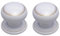 White with Goldline Ceramic Mortice Door Knobs - 60mm Diameter (Pair) with fixings from Ironmongery Hardware Online