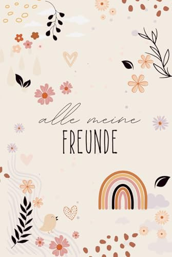 Alle meine Freunde - BOHO: ein Album für meine Freunde, Erinnerungsalbum, Freundebuch für Jugendliche & Erwachsene