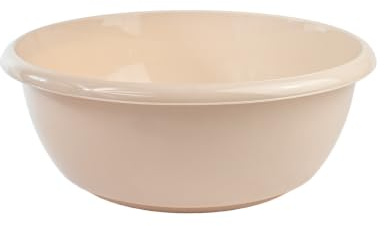 BERLONA Bacinella 3,5 L, plastica Robusta e impilabile - Beige