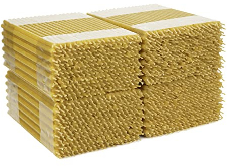 NKlaus Altarkerzen aus Bienenwachs für Kirche, gelb, 155 mm, 1000 Stück | Dünne Ritualkerzen in Kirchenqualität, tropffrei; Ø 5,5 mm, Gesamtgewicht 4 kg