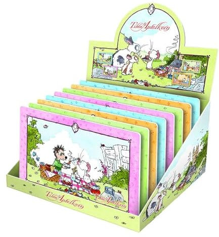 Display Tilda Apfelkern Brettchen: Tilda Apfelkern. Farbig bedrucktInhalt: 8 Expl. (jeweils 2 Brettchen pro Motiv)