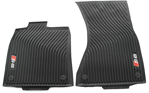 Audi 4G1061221B 041 Gummi Fußmatten mit S6 Logo Original Allwettermatten 2X vorn Gummimatten schwarz