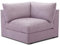 CAVADORE Sofa-Modul Fiona Spitzecke / Ecke für Wohnlandschaft oder XXL-Sessel / 107 x 90 x 107 / Webstoff flieder-lila