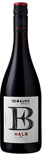 Emil Bauer „Halbstück“ Cuvée, Trockener Rotwein aus der Pfalz (1 x 0.75l)