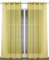 BEAUTEX Vorhang mit Ösen 140x240 cm (Farbe Wählbar) transparente Gardine, Dolly (Gelb)
