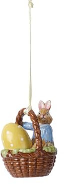 Villeroy & Boch Bunny Tales Ornament Korb-Form Max, Porzellan, Bunt, Hase Max