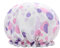 Shower Caps Women Spa Cap Fit All Double-Layer Waterproof Bath Cap Elastic Band Shower Hats With Polka Dot Pattern for Women