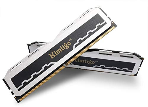 Kimtigo DDR4 32 GB (16 GBx2) 3200 MHz PC4-25600 CL16 1.2 V U-DIMM sin búfer ECC para Juegos y Alto Rendimiento Compatible con módulo de Memoria de Escritorio Ram Upgrade PC Memory