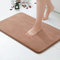 MIULEE Badematte Memoryschaum Badteppich Memory Foam Badezimmerteppich Duschvorleger Teppich Badvorleger Duschmatte Deko Fussmatte rutschfeste Matte für Badezimmer Wohnzimmer 50x80cm Kaffee