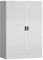 Aktenschrank Metallschrank mit 2 Türen, 1200 x 800 x 380 mm Mehrzweckschrank abschließbar (RAL 9003 signalweiß)