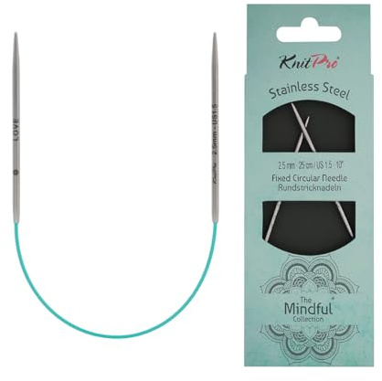 KnitPro Die Mindful Kollektion Feste Rundnadeln 10 (25cm) | 2,5mm