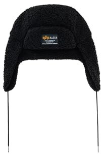 Alpha Industries Unisex Alpha Teddy Hat, Black, One Size